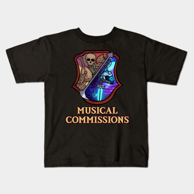 Musical Commissions Logo Kids T-Shirt by Off the Beaten Path Musical